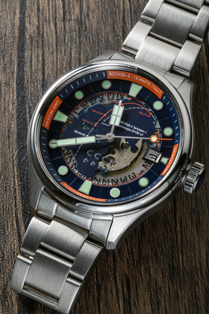 SPACE LEONOV BLUE / STAINLESS STEEL | Blue Dial