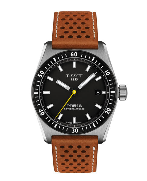 PR516 POWERMATIC 80 Light Brown / Leather Black Dial