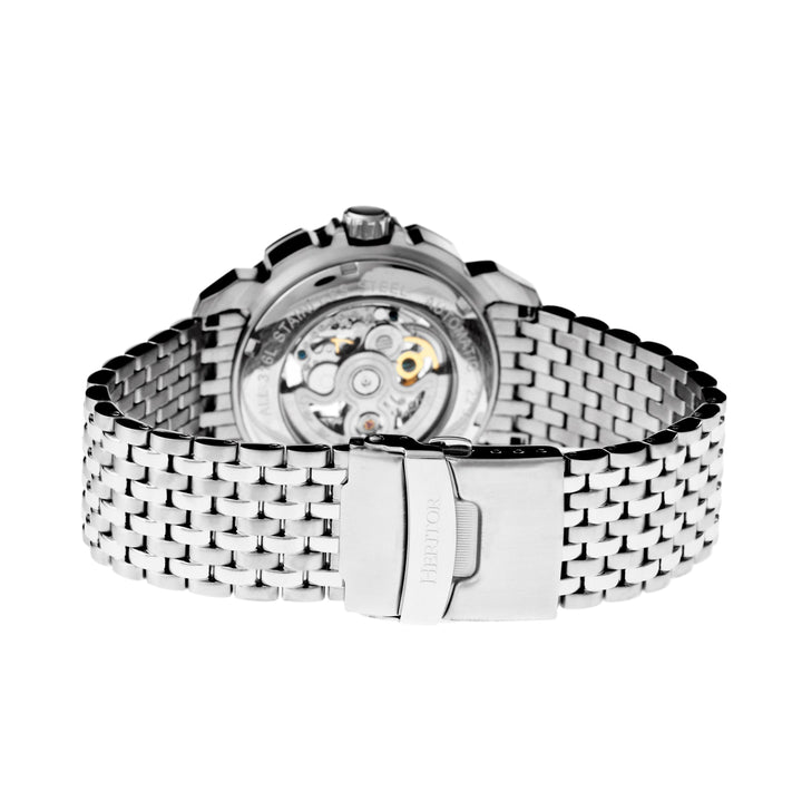 Conrad Stainless Steel Silver/Black | Black Dial