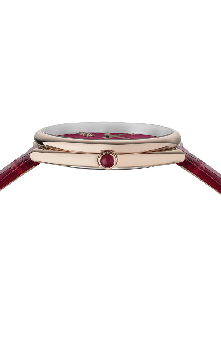 Cuir 34mm / Burgundy / Red | Burgundy Dial