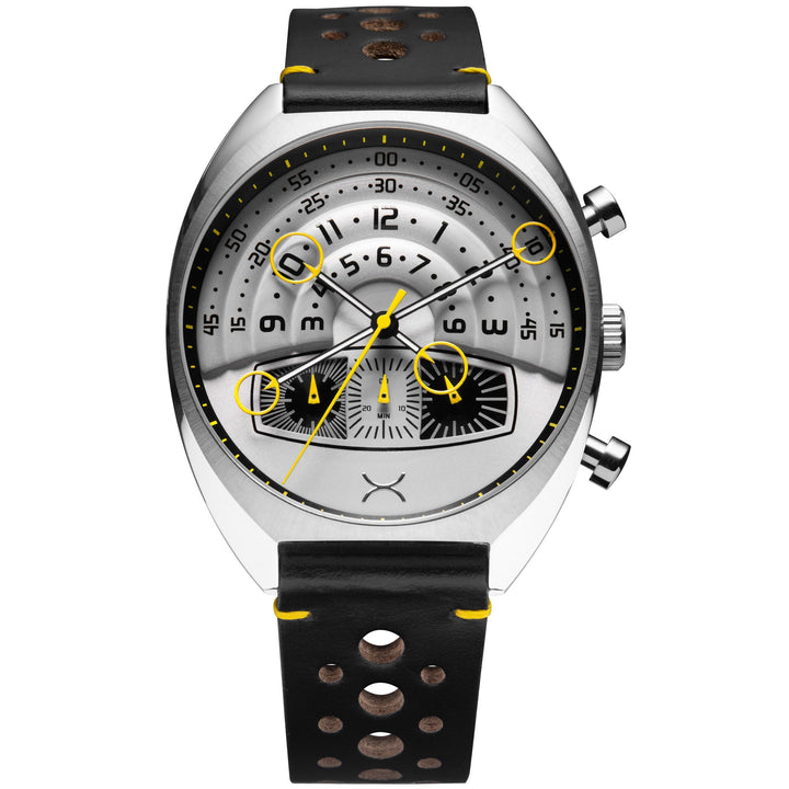 Halograph III Chrono Steel Black Silver Dial