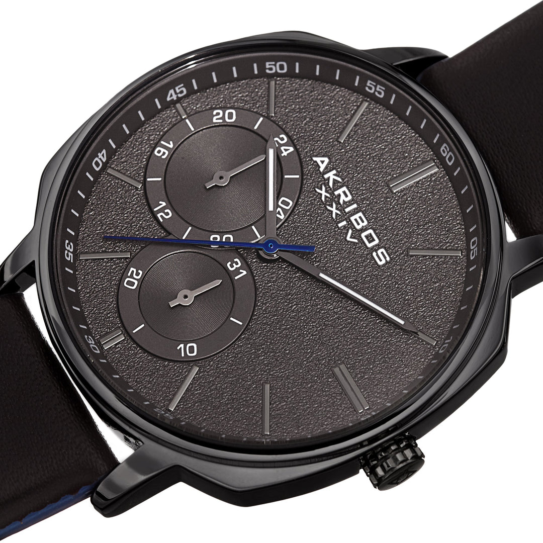 Classic Black/Leather | Gray Dial