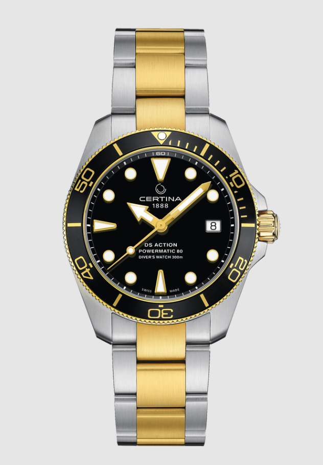 DS Action Diver 38mm Powermatic 80 Black Dial