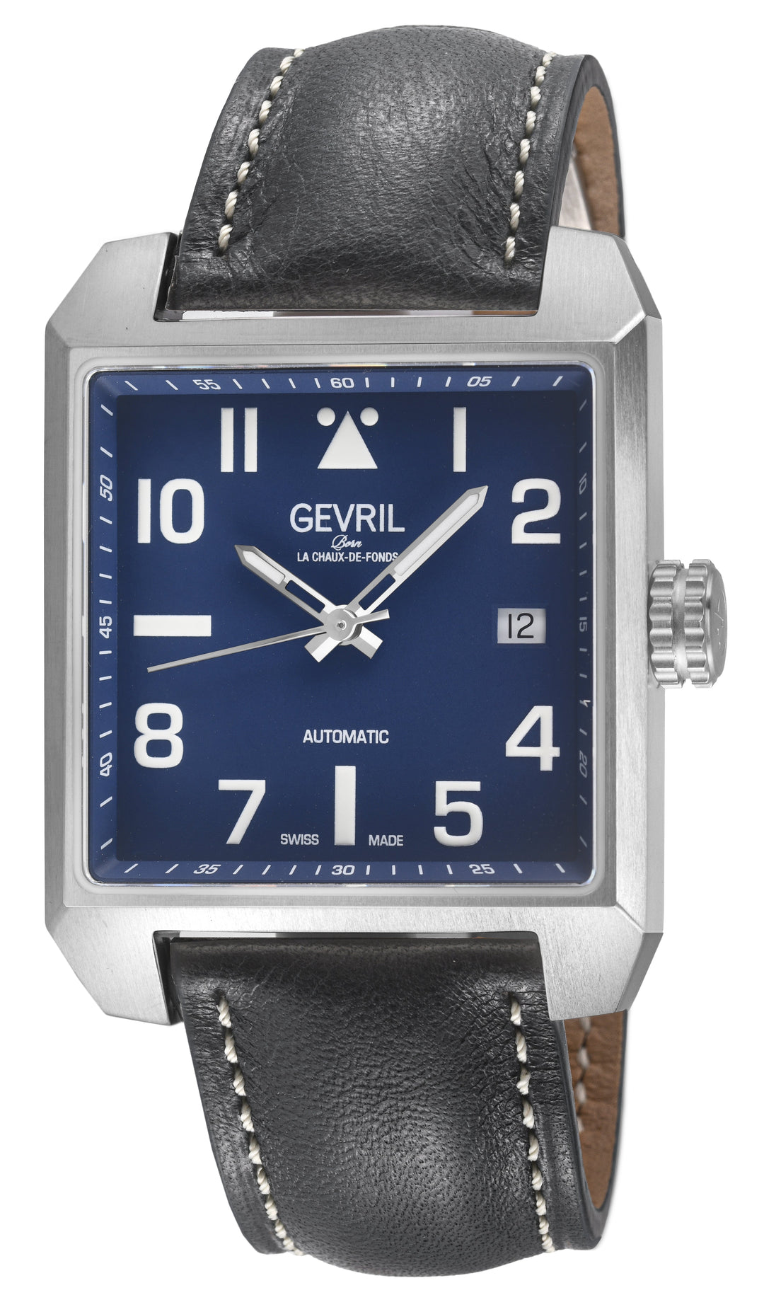 Herald Square Blue Dial / Black Leather Strap Blue Dial
