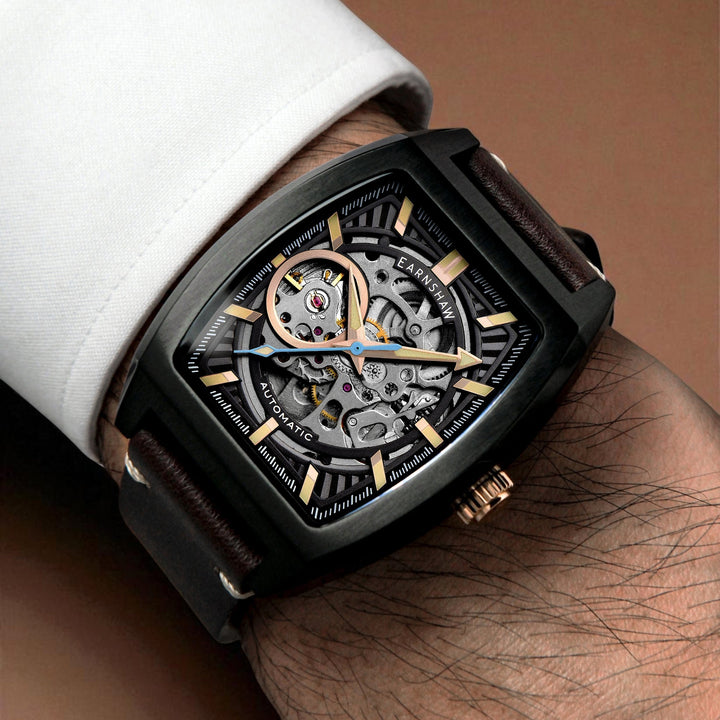 Heritage Wellington Skeleton Automatic Grey / Genuine Leather | Grey Dial