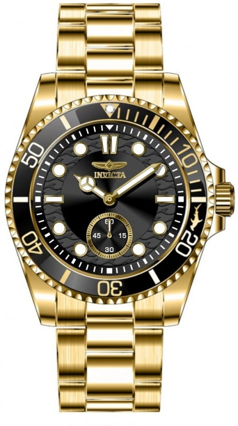 Pro Diver Men Black Dial / Gold-Tone Stainless Steel Bracelet Black Dial