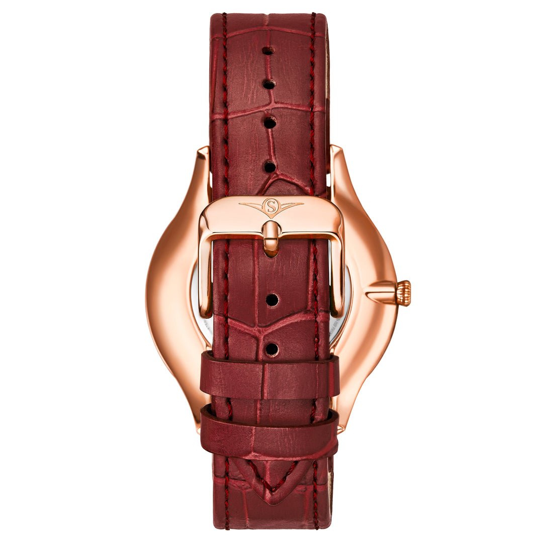Symphony Red Leather | Ivory Dial