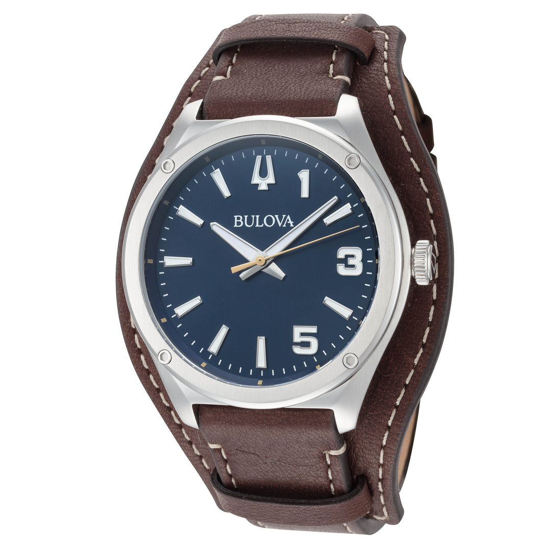 Marc Anthony 41mm / Blue / Brown | Blue Dial