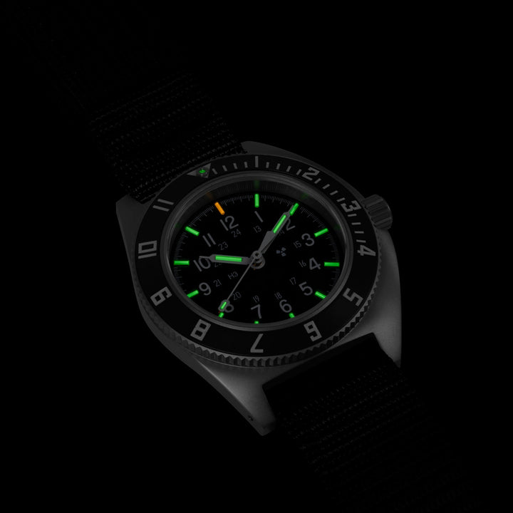 SSNAV Automatic Sterile SSNAV Auto Sterile-Nylon Extra Long | Black Dial