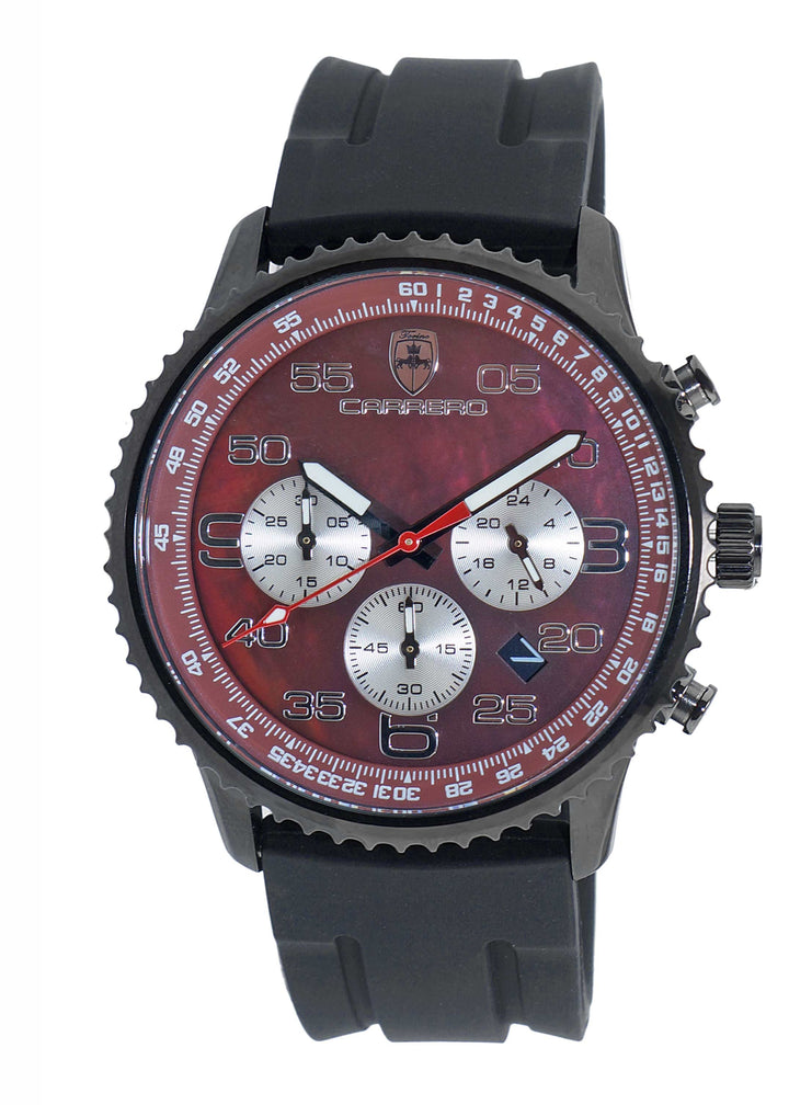 Aureum BLACK/MAROON Maroon Dial
