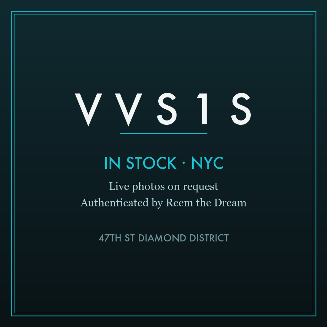VVS — in stock NYC, live photos on request