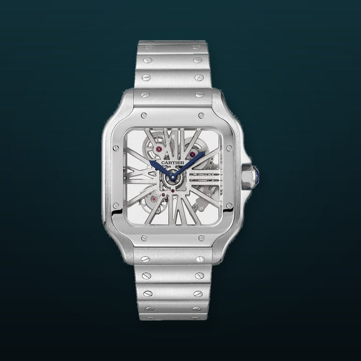 Cartier Santos de Cartier Skeleton Steel
