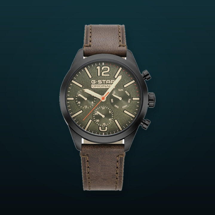 Originals Olive Green Dial / Brown Leather Strap Olive Green Dial