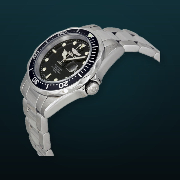 Pro Diver Black Dial / Stainless Steel Bracelet Black Dial