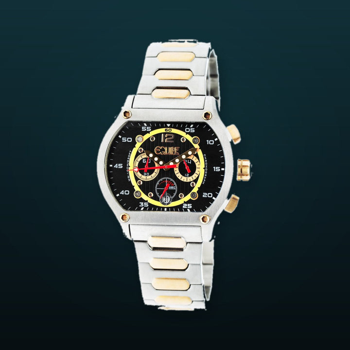 Dash Chronograph 316L Stainless Steel Band Silver/Black/Gold