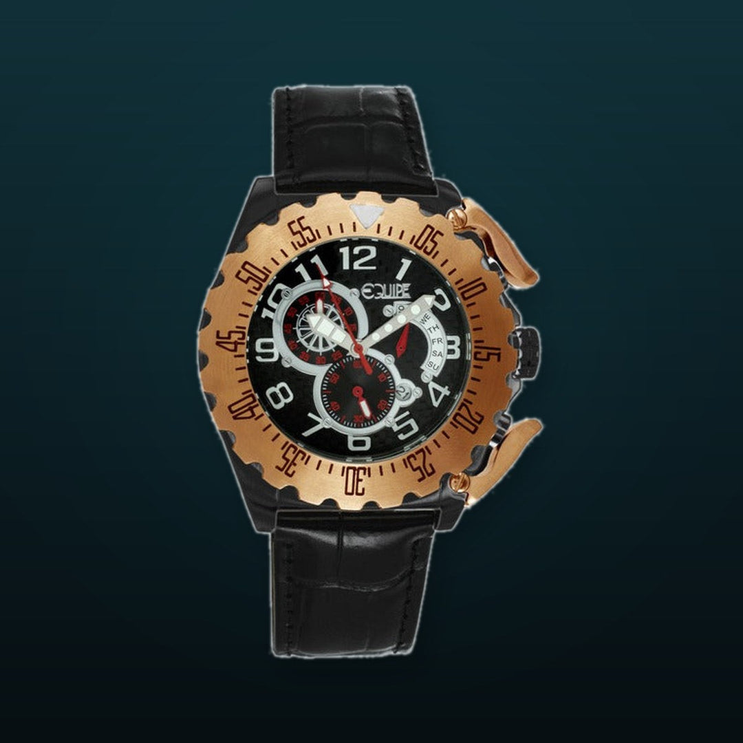 Paddle Black/Gold | Black Dial