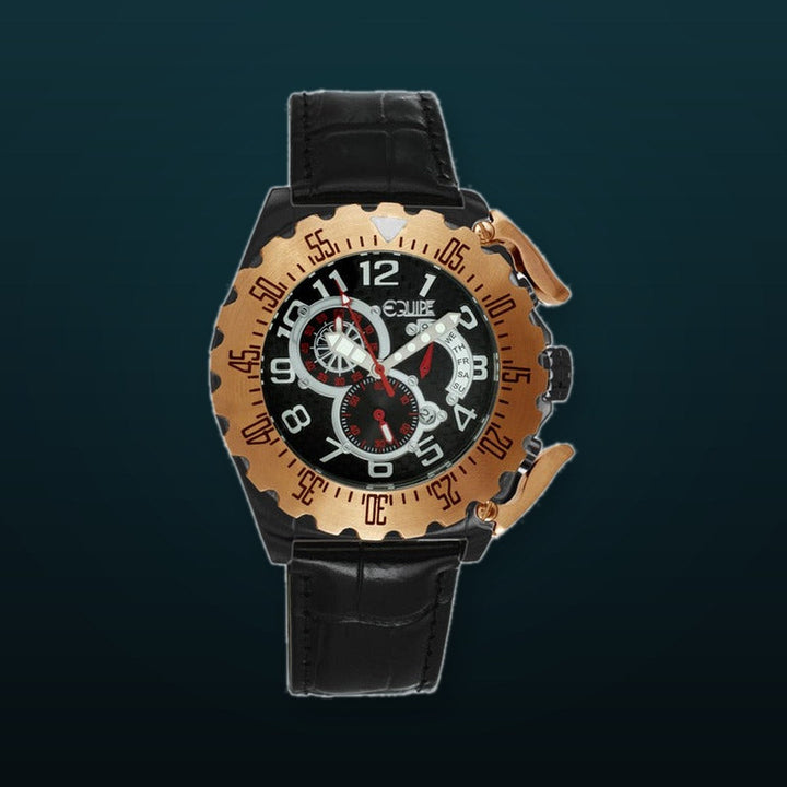 Paddle Black/Gold | Black Dial