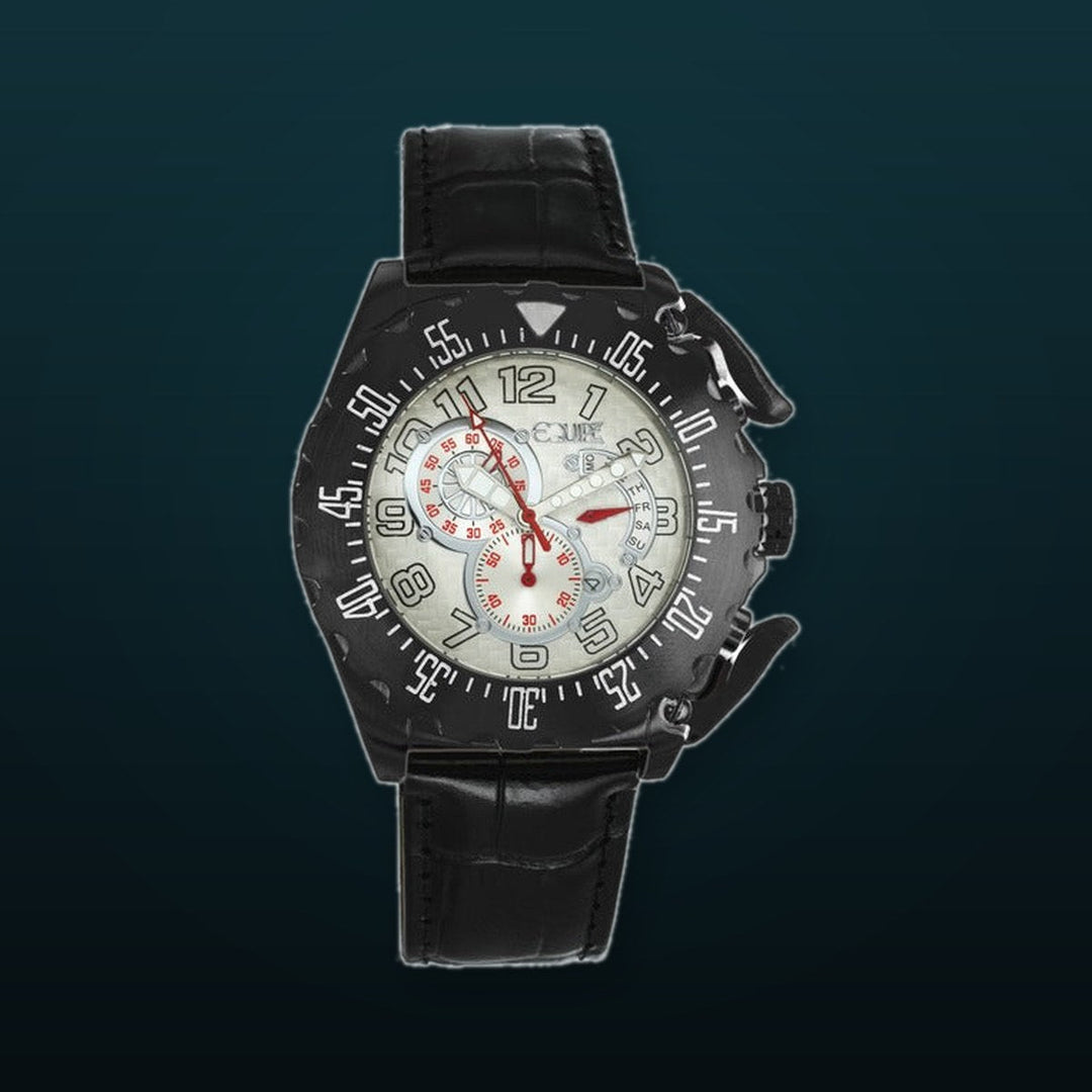 Paddle Black/White | Silver Dial