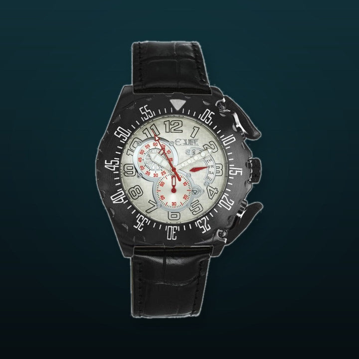 Paddle Black/White | Silver Dial