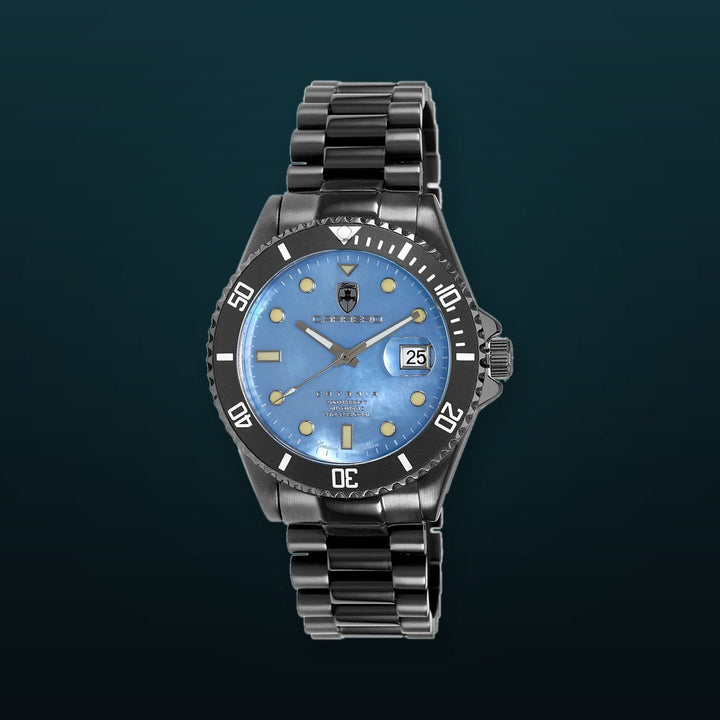 CATANIA -PD BLUE / IP-BLACK TONE Blue Mother-of-Pearl Dial