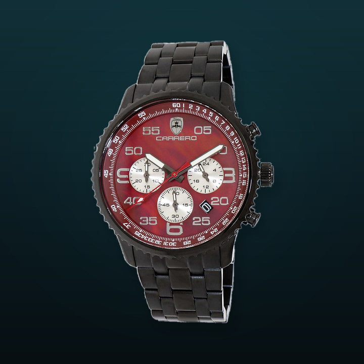 Aureum-MB IP BLACK/MAROON | Maroon Dial