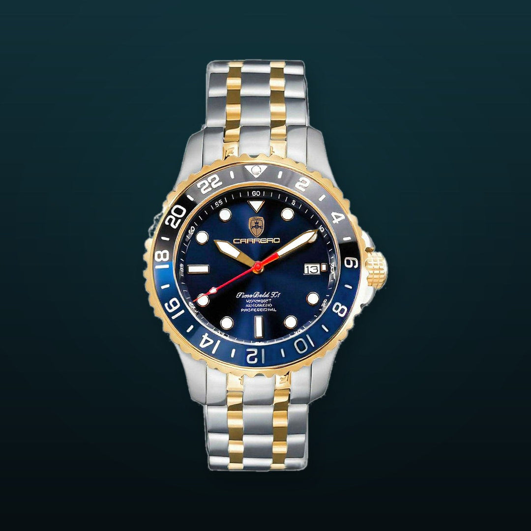 TIME BOLD- X10 BLACK/BLUE | Blue Dial