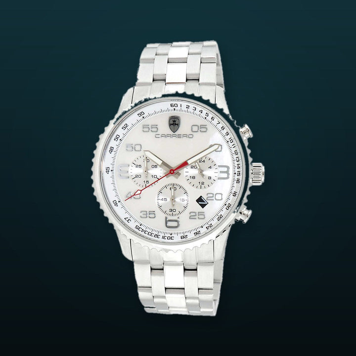 Aureum-MB Silvertone/White | White Dial