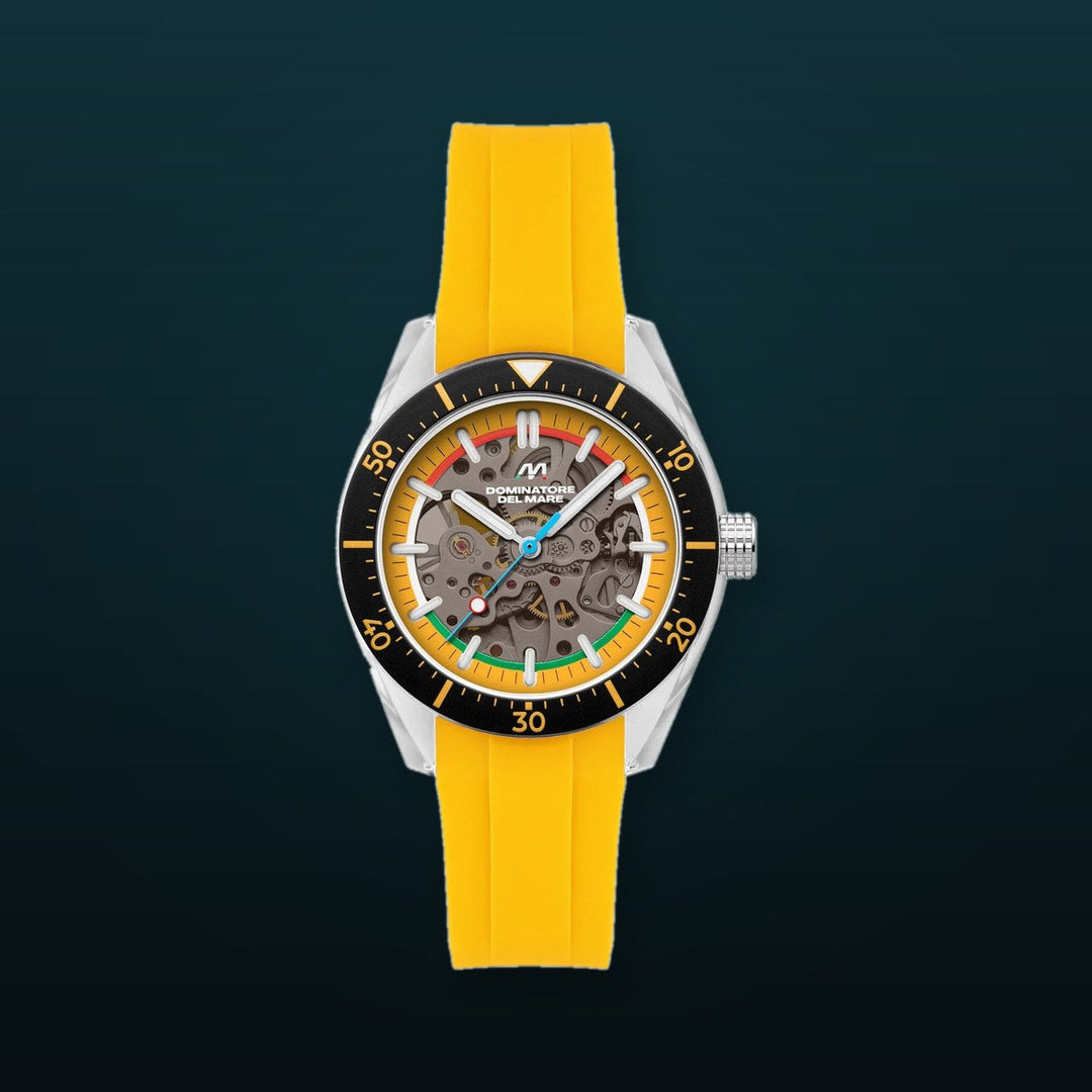 Ortona Radiant Yellow  / Yellow Silicone Strap Yellow Dial