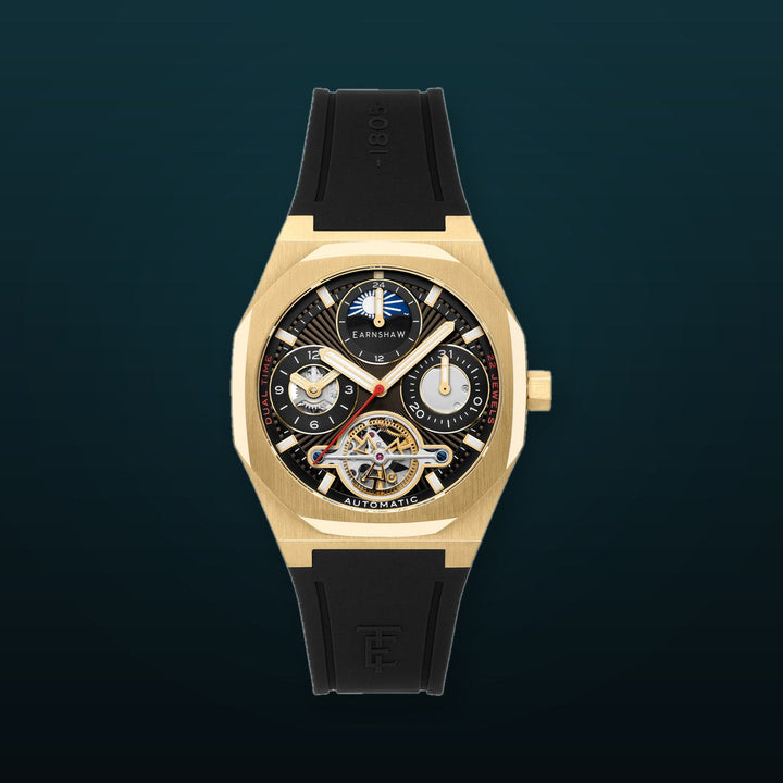 Drake Black Opulence / Black Rubber Strap Black Dial