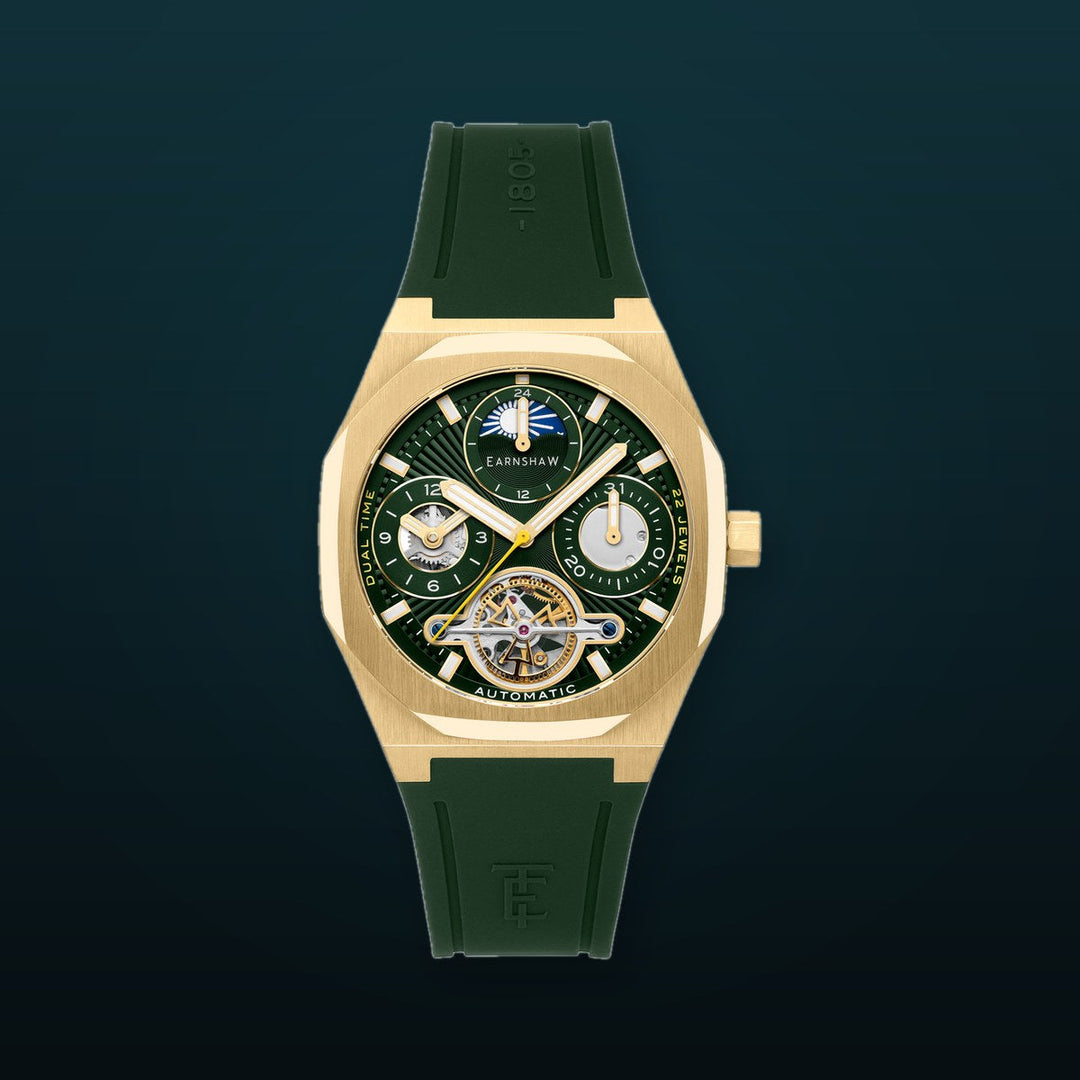 Drake Basil Breeze / Green Rubber Strap Green Dial