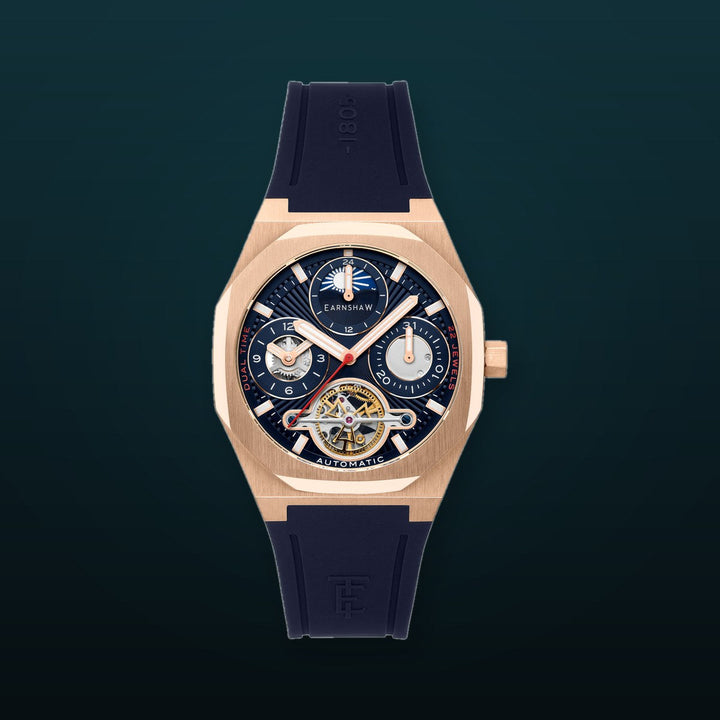 Drake Cobalt Calm  / Blue Rubber Strap Blue Dial