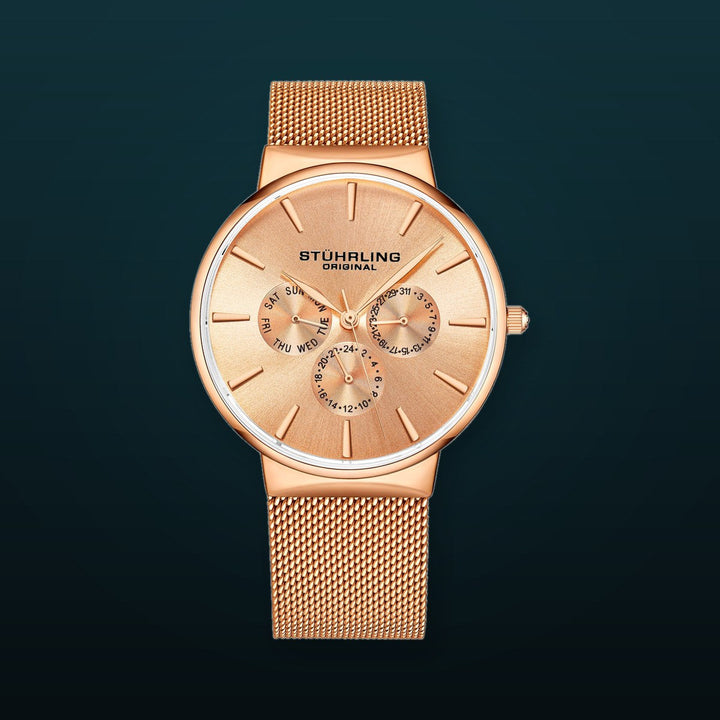 Monaco Rose/Stainless Steel/Rose Dial/Rose Case