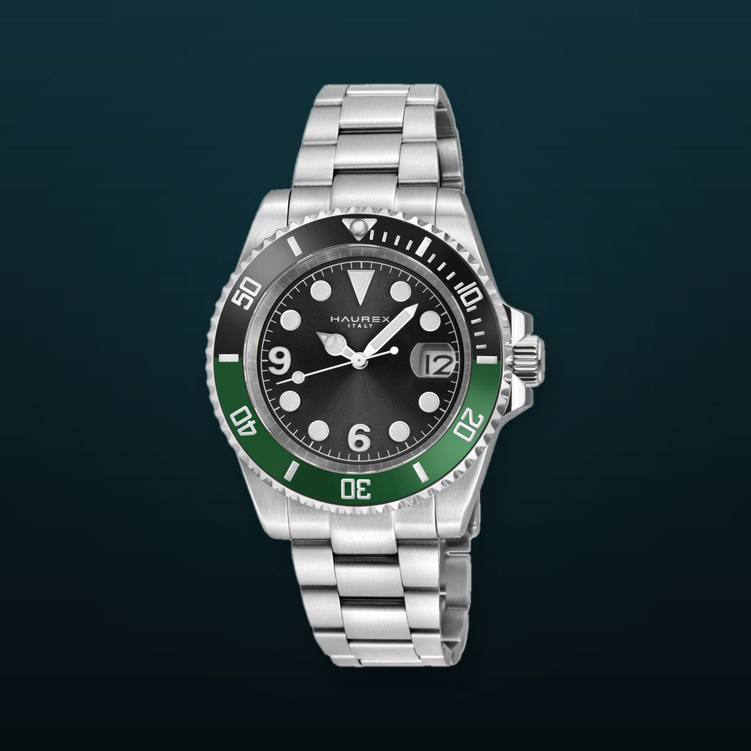 Barracuda 316L Case, Black Sunray Dial, Ceramic Bezel, 316L Stainless Steel Bracelet