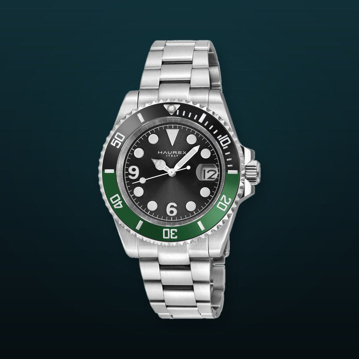 Barracuda 316L Case, Black Sunray Dial, Ceramic Bezel, 316L Stainless Steel Bracelet