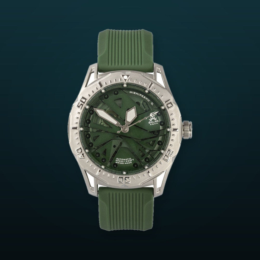Mishipeshu O. Green Dial / Modern Strap Green Dial