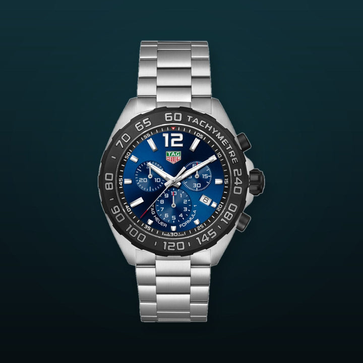 Formula 1 Quartz Chronograph 43mm Blue / Stainless | Blue Dial