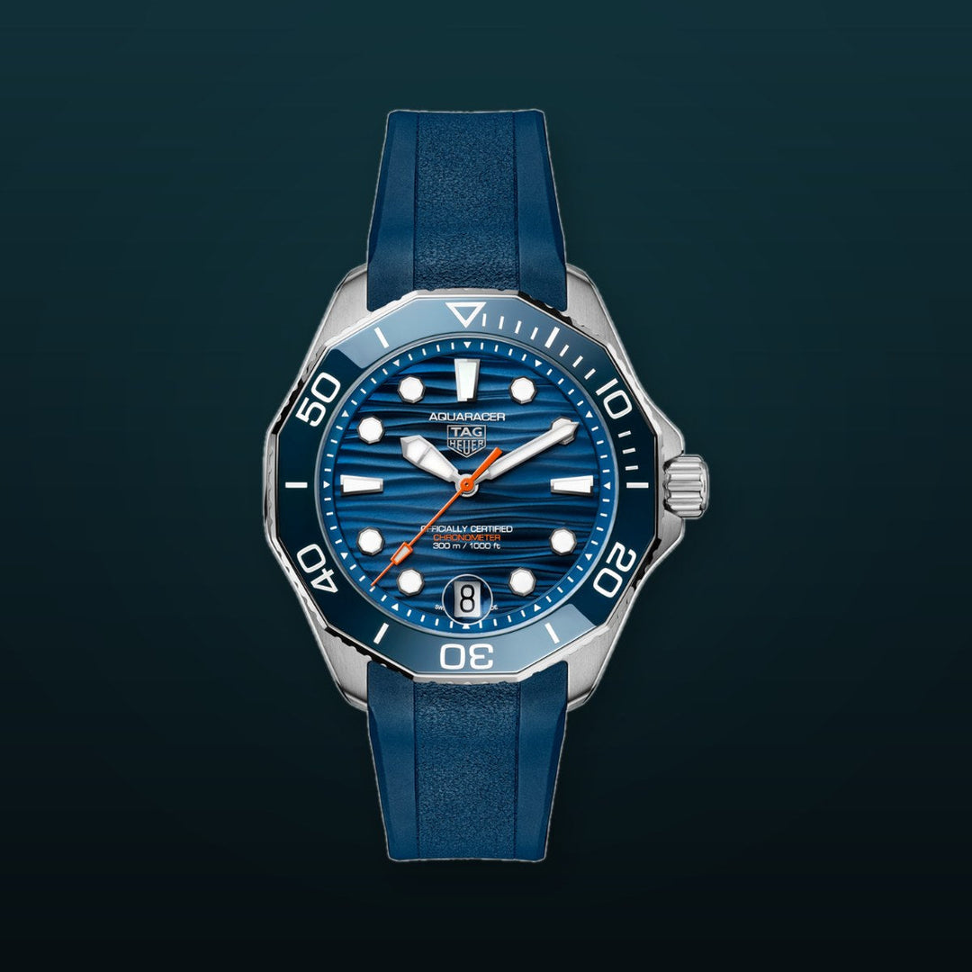 Aquaracer Professional 300 42mm Blue / Rubber | Blue Dial