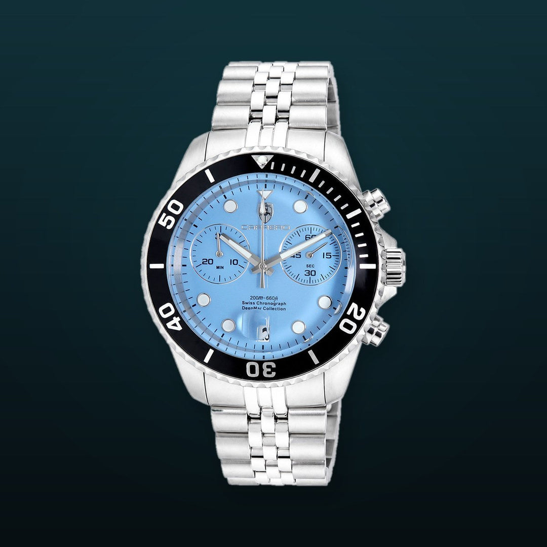 DeepMar Collection LIGHT BLUE / BLACK Light Blue Dial