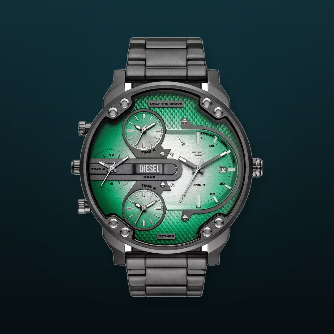 Mr. Daddy Slim Green dial / Black Stainless Steel Bracelet Green Dial