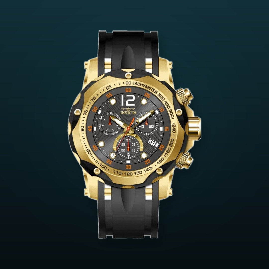 Speedway Men Black Dial / Black Silicone Strap Black Dial