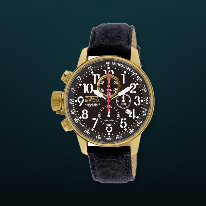 I-Force Chronograph Black Dial / Black Canvas Strap Black Dial