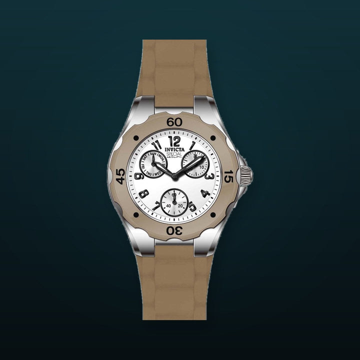 Angel White Dial / Grey Silicone Strap White Dial