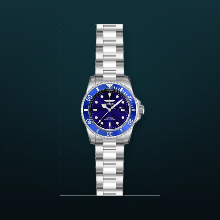 Pro Diver Blue Dial / Silver Stainless Steel Bracelet Blue Dial