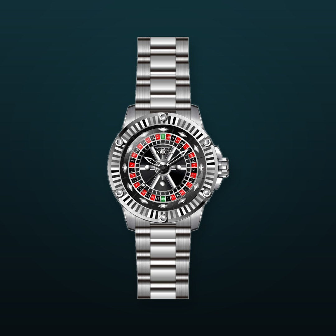 Specialty Black Dial / Silver Stainless Steel Bracelet Black Dial