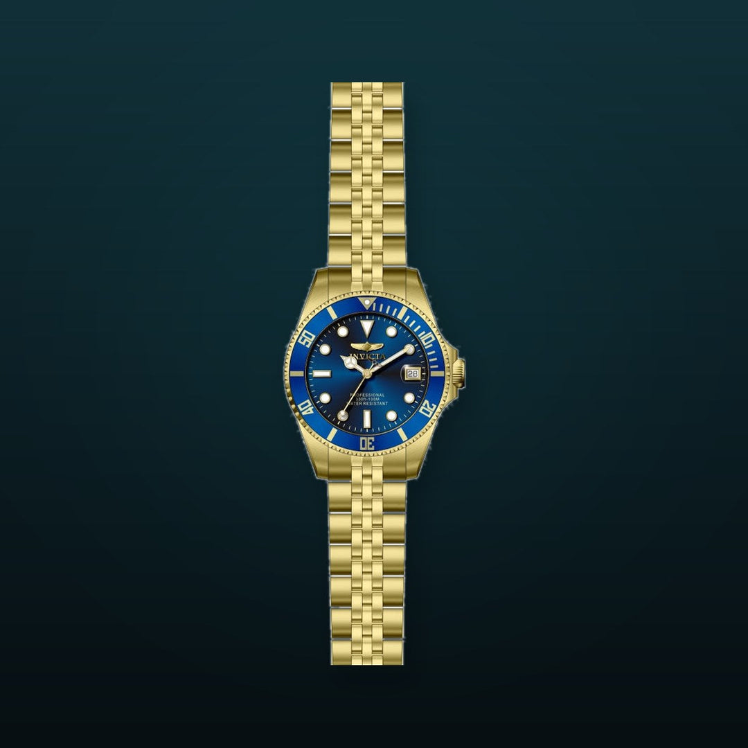 Pro Diver Blue Dial / Gold-Tone Stainless Steel Bracelet Blue Dial