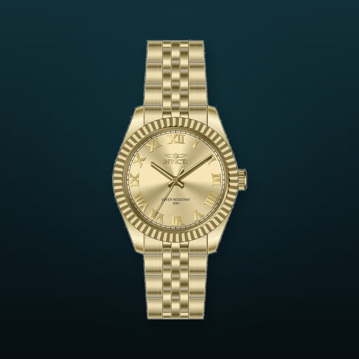 Specialty Gold Dial / Gold-Tone Stainless Steel Bracelet Gold Dial