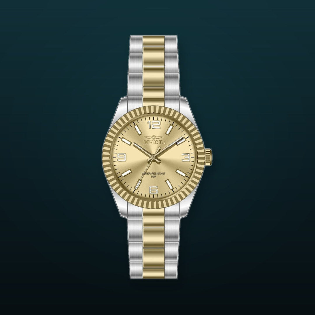 Specialty Gold Dial / Two-Tone Silver-Gold Stainless Steel Bracelet Gold Dial