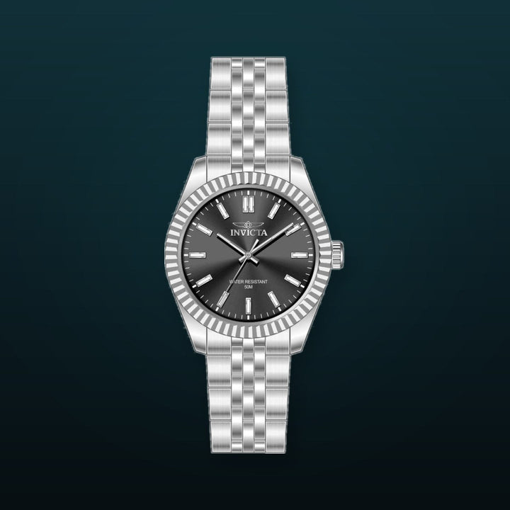 Specialty Black Dial / Silver Stainless Steel Bracelet Black Dial