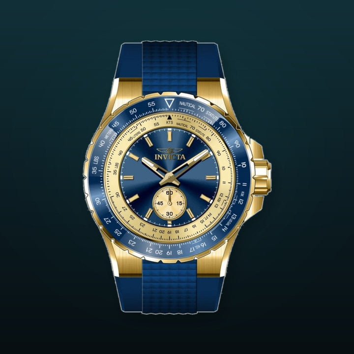 Aviator Men Blue Dial / Blue Silicone Strap Blue Dial