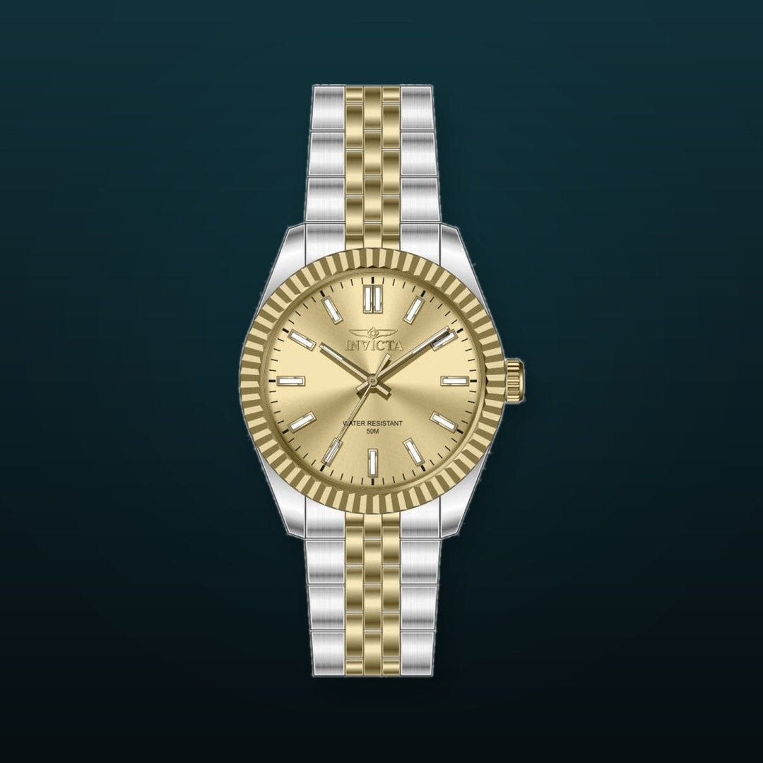 Specialty Gold Dial / Two-Tone Silver-Gold Stainless Steel Bracelet Gold Dial